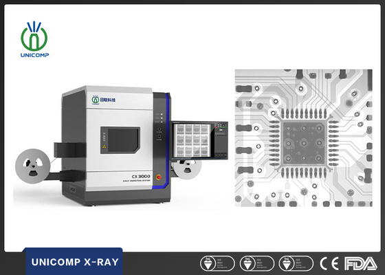 Unicomp CX3000のリールJEDECの皿および管が付いているデスクトップの電子工学X光線機械