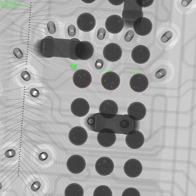 SMT PCB X線機械 Unicomp AX9100MAX 高解像度 マイクロン焦点スポット BGA 空白と溶接パスト検査用