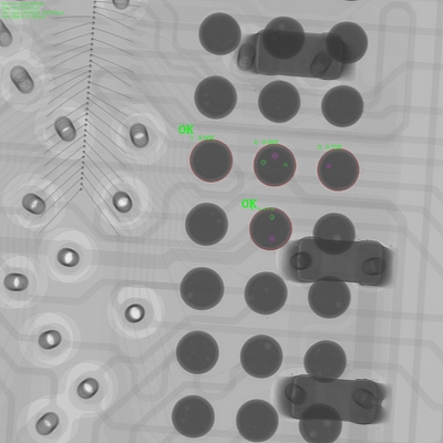 高仕様電子ボード 2D &amp; 2.5D X線機械 Unicomp AX9100MAX 360度回転テーブル BGA と PCB 検査