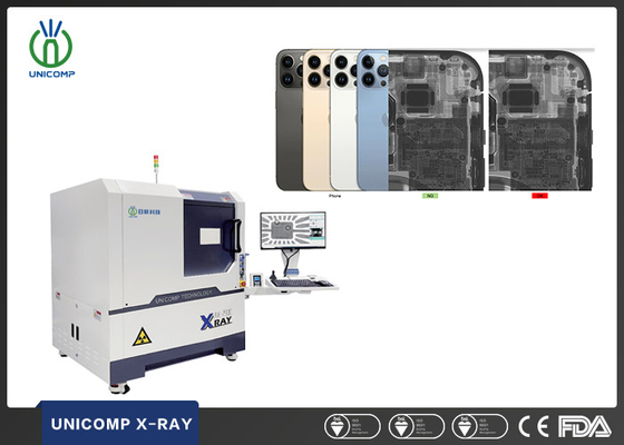 SMT PCB X線機械 高解像度 マイクロン焦点点 サイズ Unicomp AX7900 携帯電話内質と亀裂検査