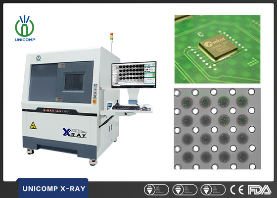 リアルタイム Unicomp X 光線機械 AX8200MAX SMT EMS BGA のボイド チェックのための 5 ミクロンの閉じた管