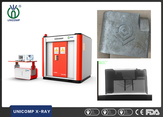 Unicomp UNC160 NDTのレントゲン撮影機によって点検する自動車アルミ鋳造の質
